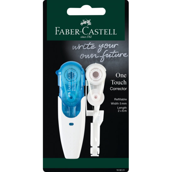 Korekcijas lente Faber-Castell One Touch 5mmx6m, maināms + maiņas lente