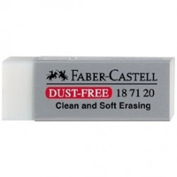Dzēšgumija Faber-Castell Dust-free 187120, balta
