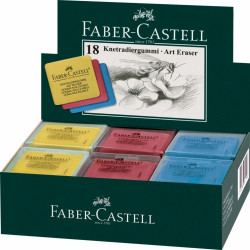 Стирательная резинка Faber-Castell 7321, мягкая, разные цвета