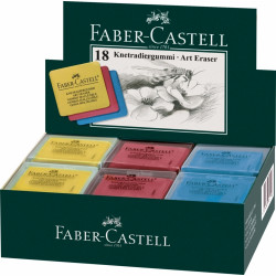 Стирательная резинка Faber-Castell 7321, мягкая, разные цвета