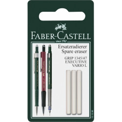 Стирательная резинка Faber-Castell 1345/1347 для механического карандаша, 3шт/уп
