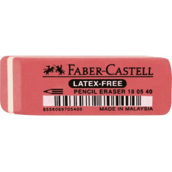 *Dzēšgumija Faber-Castell Latex-Free, sarkana