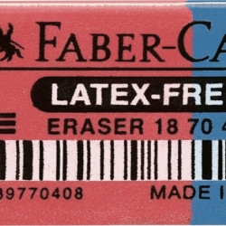Dzēšgumija Faber-Castell 7070-40, sarkana/zila