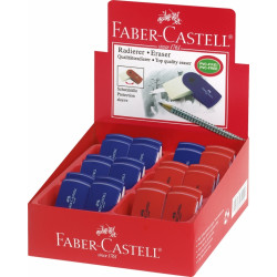 Стирательная резинка Faber-Castell Sleeve Mini , красный,синий