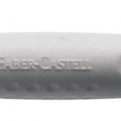 Dzēšgumija-uzgalis zīmulim Faber-Castell Grip 2001, 2gab/iep, pelēka