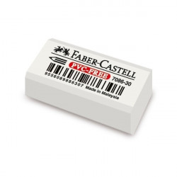 Dzēšgumija Faber-Castell PVC- free, balta
