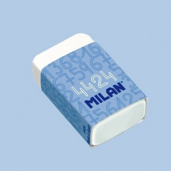 Dzēšgumija Milan 4424, 39.5x23.5x13.5mm, balta