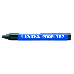 Marķēšanas krīts Lyra Profi 797 Ø12cm, 1gab, luminiscējošs, melns