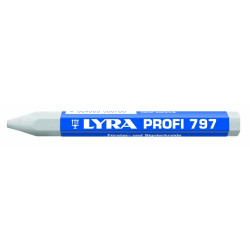 Marķēšanas krīts Lyra Profi 797 12cm, 1gab, luminiscējošs, balts
