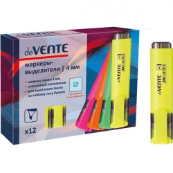 *Teksta marķieris deVente, 1-5mm, nošķelts, dzeltens