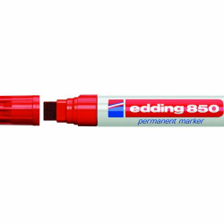 Permanents marķieris Edding 850, 5-16mm, nošķelts, sarkans