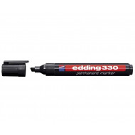 Permanents marķieris Edding 330, 1-5mm, nošķelts, melns