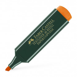 Teksta marķieris Faber Castell 1.2-5mm, nošķelts, oranžs