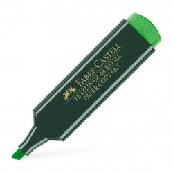 Teksta marķieris Faber Castell 1.2-5mm, nošķelts, zaļš