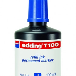 Tinte marķieriem Edding T100, 100ml permanenta, melna