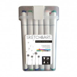 *Marķieri Sketch&Art divpusēji, 24 krāsas