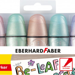 Teksta marķieru komplekts EberhardFaber Mini 2-5mm, nošķelts, 5 pasteļkrāsas