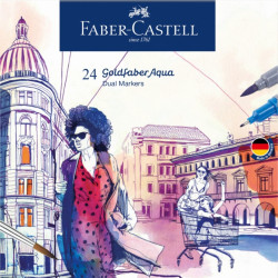 Akvareļu marķieri Faber-Castell Gofa Aqua 24 krāsas