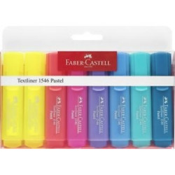 Набор текстовых маркеров Faber-Castell пастель 8 цветов