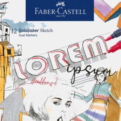 Marker Faber-Castell Sketch Goldfaber 12-värvi