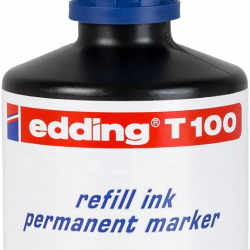 Tinte permanentu marķieru uzpildei Edding T100, 100ml, zila