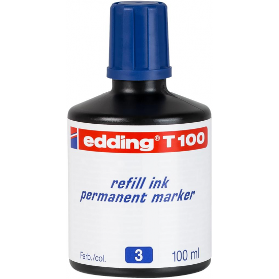 edding T 100 чернильный перманентный маркер синий