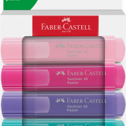 Teksta marķieru komplekts Faber-Castell 46 Pastel, 1-5mm, nošķelts, 4 krāsas