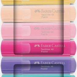 Teksta marķieru komplekts Faber-Castell 46 Pastel, 1-5mm, nošķelts, 8 krāsas