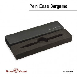 Lodīšu pildspalva HobbyTime Bergamo, melns korpuss, pagriežama, 1mm, zila