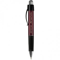 Lodīšu pildspalva Faber-Castell Grip Plus M metāliski sarkana (P)
