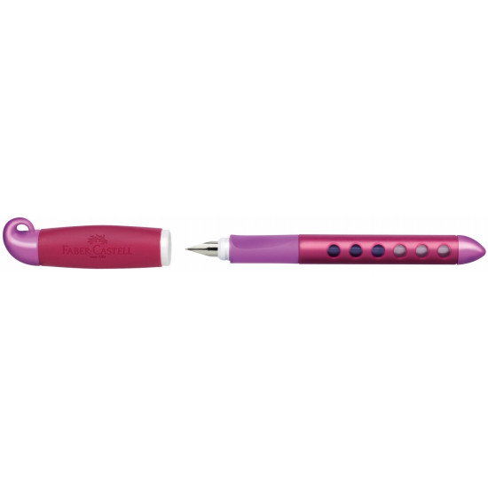 Tintes pildspalva Faber-Castell Scribolino Berry, tumši rozā korpuss