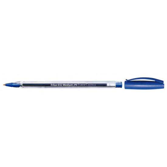Lodīšu pildspalva Faber-Castell Trilux, M, 1mm, zila