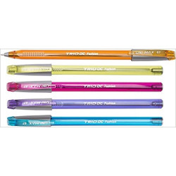 *Lodīšu pildspalva Uni-Max Trio DC Fashion, 1mm, asorti