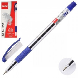 Lodīšu pildspalva Cello Slimo Grip, 0.6mm, zila