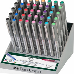 Tintes pildspalva Faber-Castell displejs 40gab