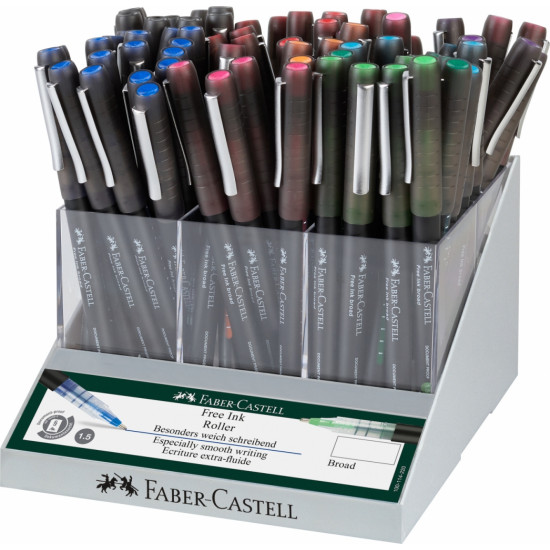 Tintes pildspalvu displejs Faber-Castell 1,5 mm, 72 vienības