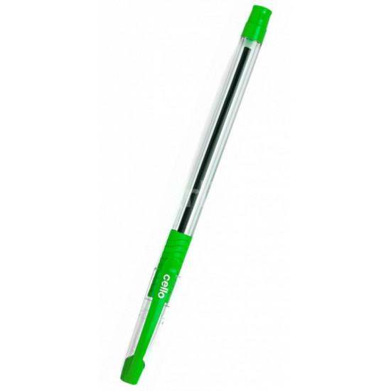 *Lodīšu pildspalva Slimo Grip, 0.6mm, zaļa