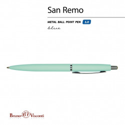 *Lodīšu pildspalva Bruno Visconti San Remo, automātiska, 1mm, zila
