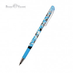 *Gēla pildspalva Bruno Visconti DeleteWrite Pingvīni, izdzēšama, 0,5mm, zila