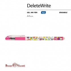*Gēla pildspalva Bruno Visconti DeleteWrite, Kaķis, izdzēšama, 0,5mm, zila