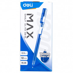 Ручка гелевая Deli EG16-BL Daily Max 0.5мм синие чернила синий