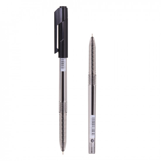 Ручка шариковая Deli EQ00820 0.5мм прозрачный/черный черные чернила