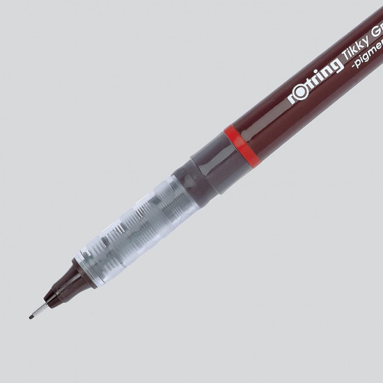 Flomāstertipa pildspalvu komplekts rOtring Tikky 0.1,0.3,0.5, melni