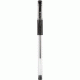 Ручка гелевая "Attomex" d=0,5 мм, прозрачный корпус с металлическим наконечником и каучуковым держателем, сменный стержень, индивидуальная маркировка, черная