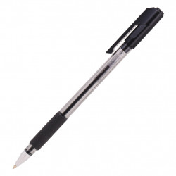 Ручка шариковая Deli ARROW (EQ01620) 0.7мм резин. манжета прозрачный/черный черные чернила