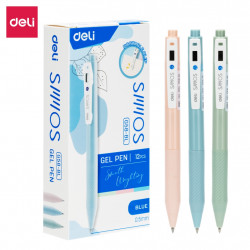 Gēla pildspalva Deli SMMOS, 0.5mm, zila, asorti korpuss