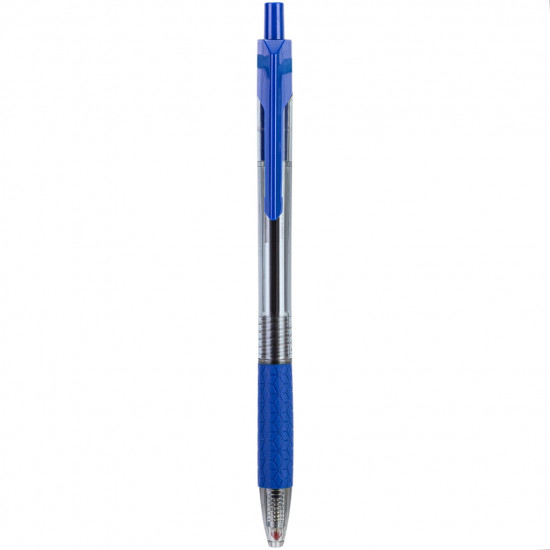 Lodīšu pildspalva Deli Q01930, 0.7mm, automātiska, zila