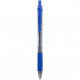 Ручка шариковая Deli ARROW (EQ01930) авт. 0.7мм резин. манжета прозрачный/синий синие чернила