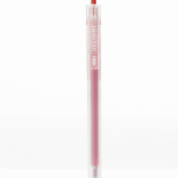 Gēla pildspalva Deli Delight 0,5mm, automātiska, sarkana