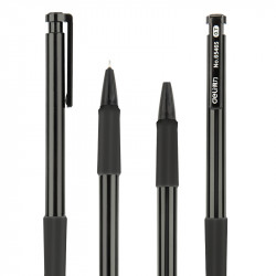 Lodīšu pildspalva Deli 6546S, 0.7mm, automātiska, melna